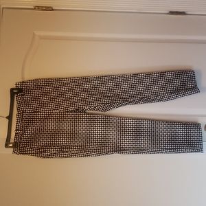 NEW H&M black printed slacks/dress pants